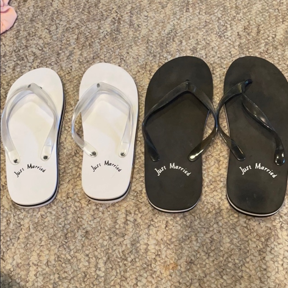 HIS AND HERS “just married” shoes